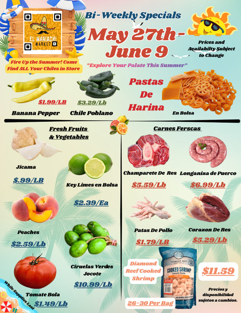Mexican Grocery Store Sarasota Specials May 27th Page 1